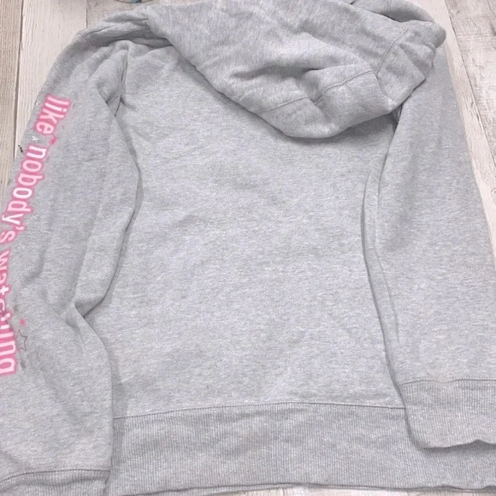 Justice grey dance sweatshirt hooded size XLarge/16 girls